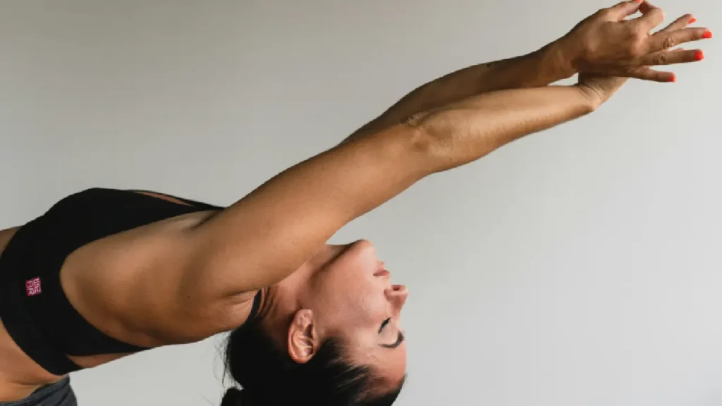 Women doing yoga pose