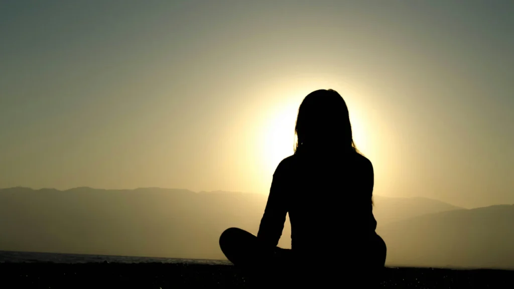 women in meditation